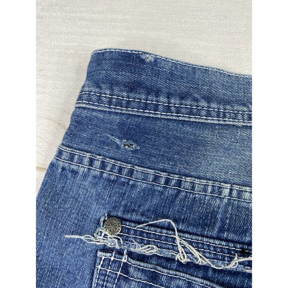 Modern Culture Distressed Destroyed Jeans Men's Size 38/32 Embroidered Pockets - Picture 13 of 13